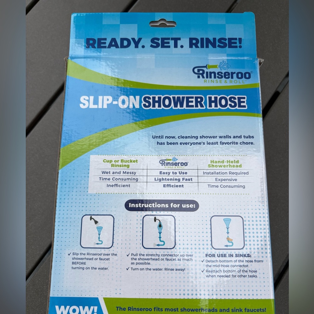 Rinseroo Slip-On 5ft. Shower Hose for Pet Bathing, And Other Cleaning Uses - Picture 3 of 5